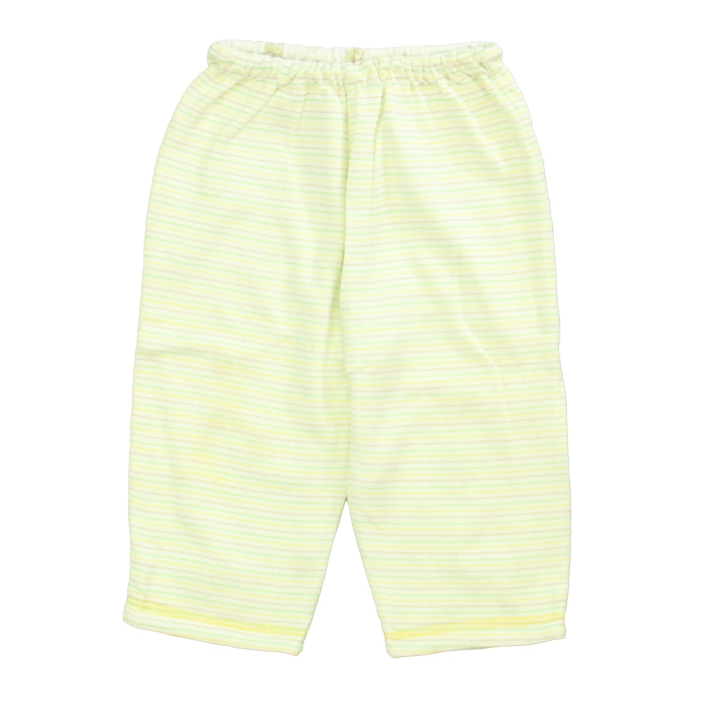 Kissy Kissy Boys White | Green | Yellow Stripe Pants Size: 6-9 Months White | Green | Yellow Stripe