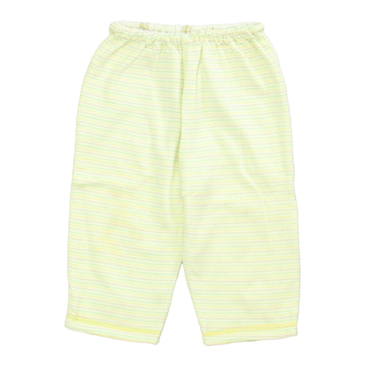 Kissy Kissy Boys White | Green | Yellow Stripe Pants Size: 6-9 Months White | Green | Yellow Stripe