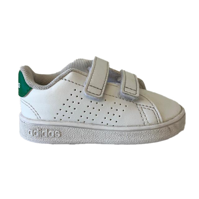 Adidas Unisex White | Green Sneakers Size: 4 Infant White | Green