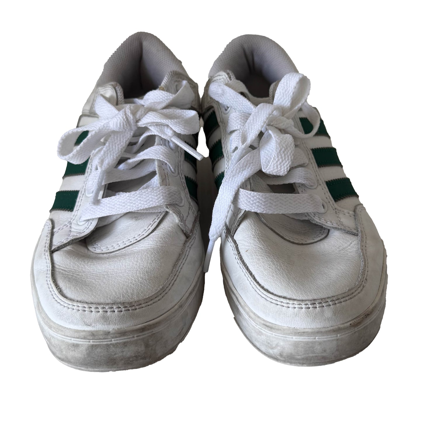 Adidas Boys White| Green Sneakers Size: 4 Youth White| Green