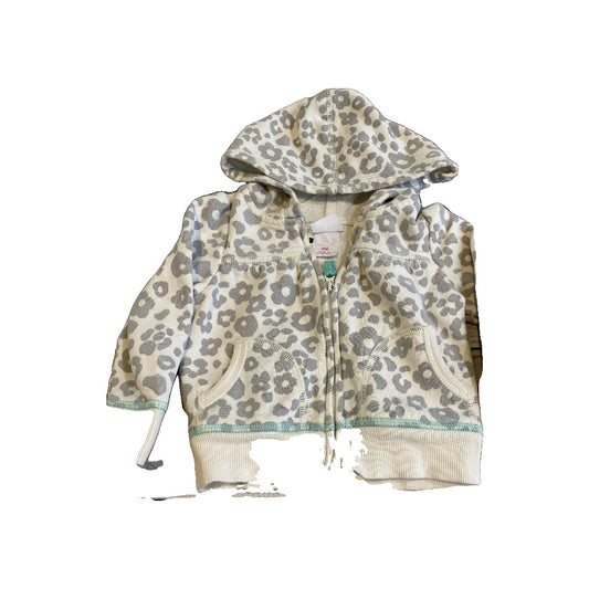 Circo Girls White | Grey | Animal Print Sweater Size: 12M White | Grey | Animal Print