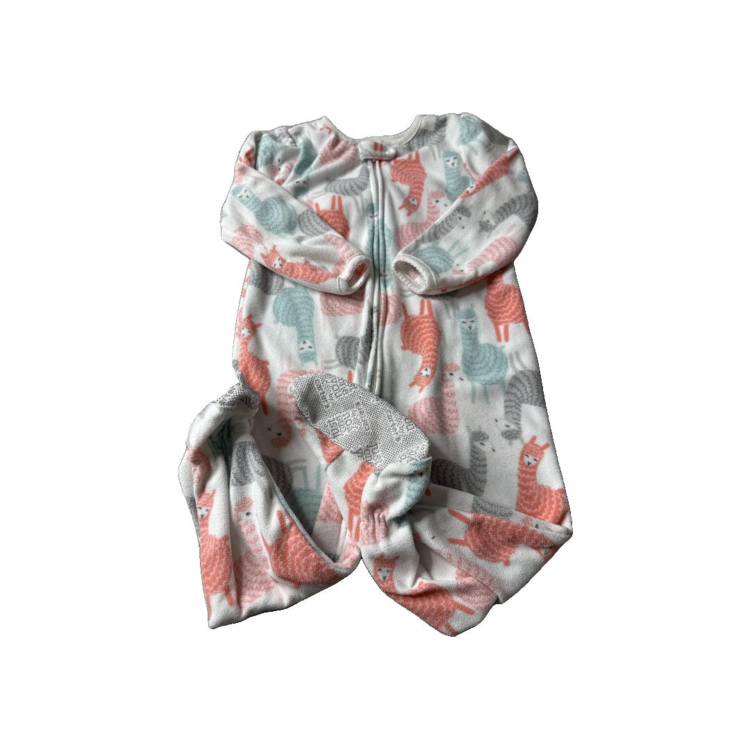 Carters Girls White | Grey | pink Pajamas Size: 2T White | Grey | pink