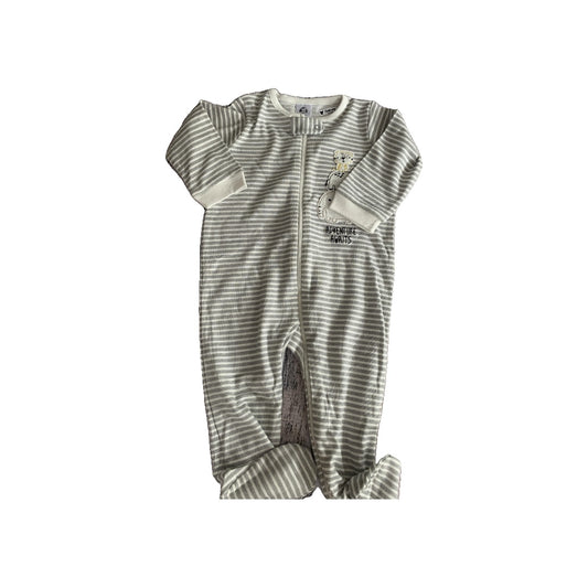 Gerber organic Boys White | Grey | Stripe | Graphic Pajamas Size: 6-9 months White | Grey | Stripe | Graphic