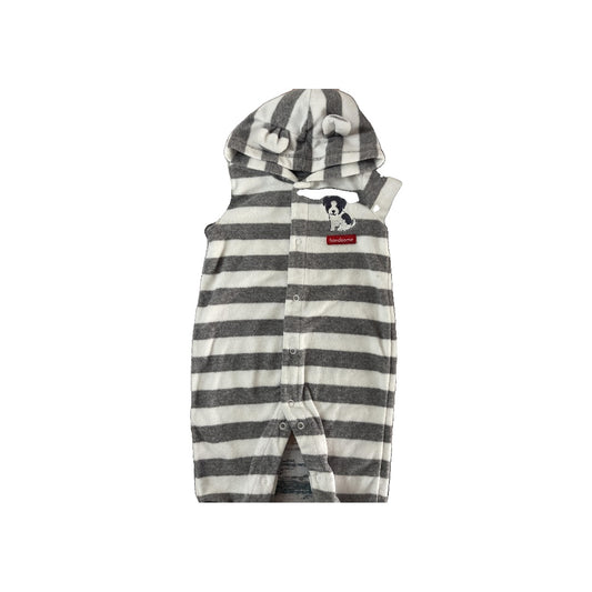 Carters Boys White | Grey | Stripe Bunting Size: 9 months White | Grey | Stripe