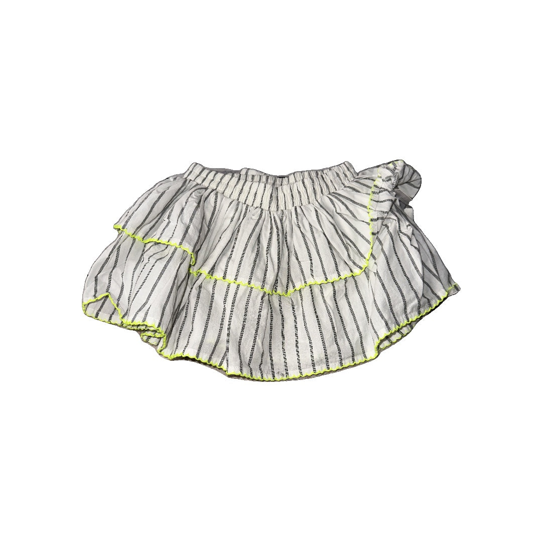 Rockets of Awesome Girls White | grey stripes Skirt Size: 6-12 months White | grey stripes