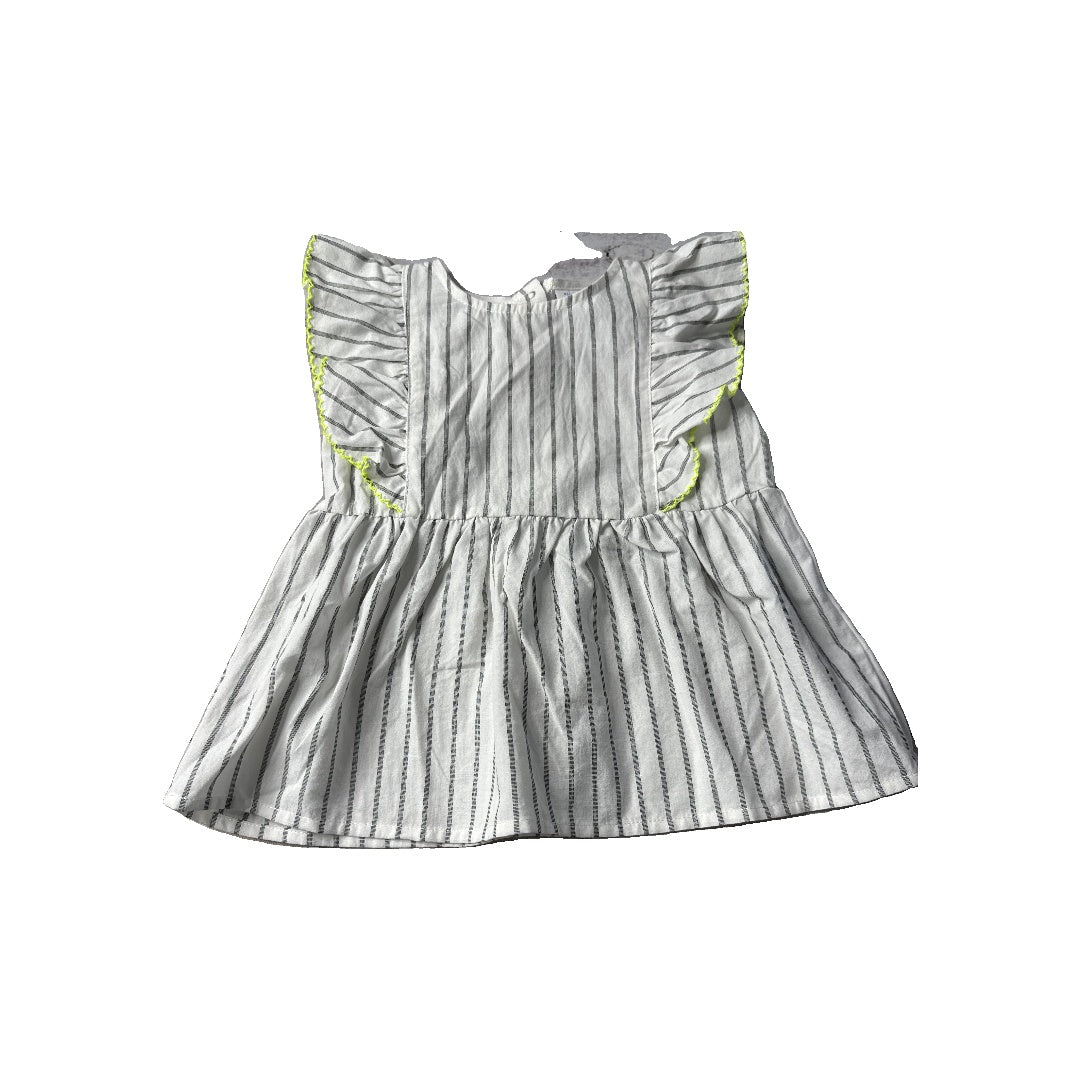 Rockets of Awesome Girls White | grey stripes Shirt Size: 18-24 months White | grey stripes