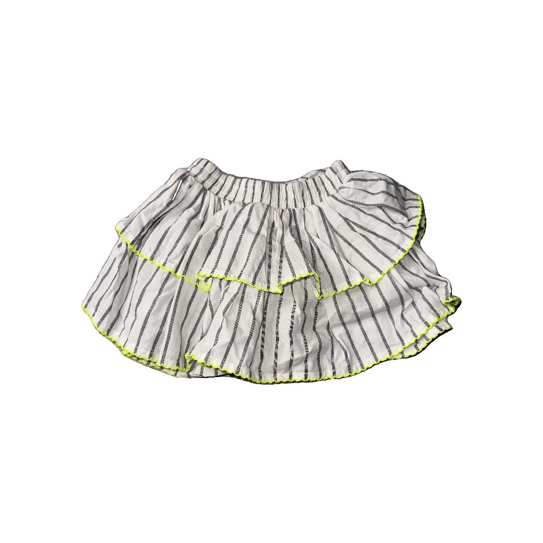 Rockets of Awesome Girls White | grey stripes Skirt Size: 3-6 months White | grey stripes