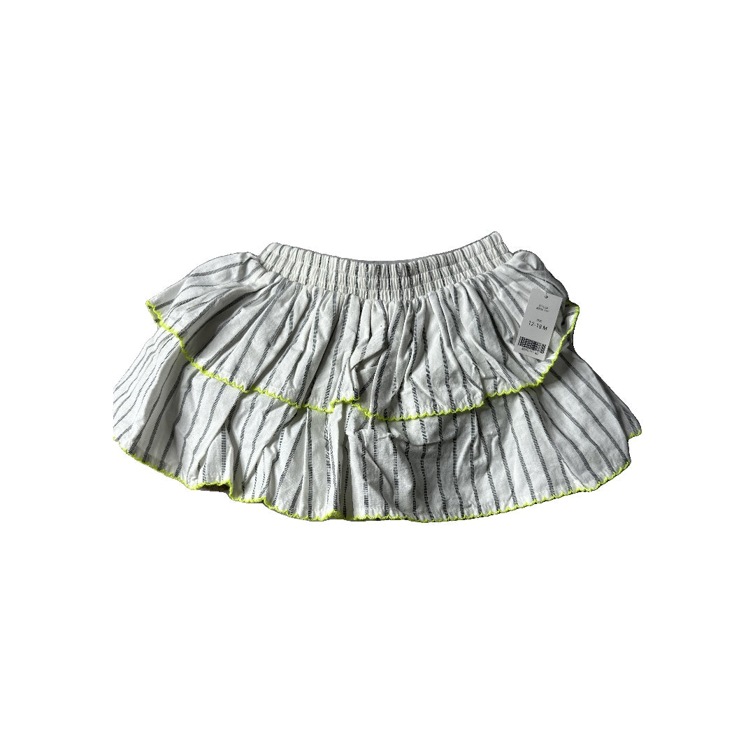 Rockets of Awesome Girls White | grey stripes Skirt Size: 12-18 months White | grey stripes