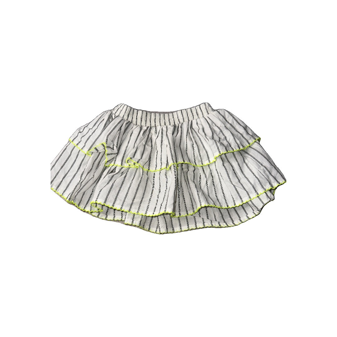 Rockets of Awesome Girls White | grey stripes Skirt Size: 12-18 months White | grey stripes