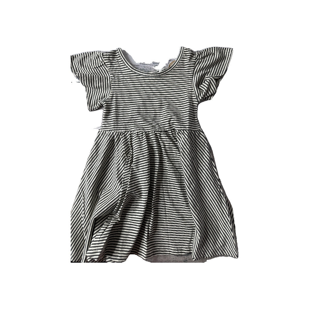 City Mouse Girls White | Grey Dress Size: 2T White | Grey