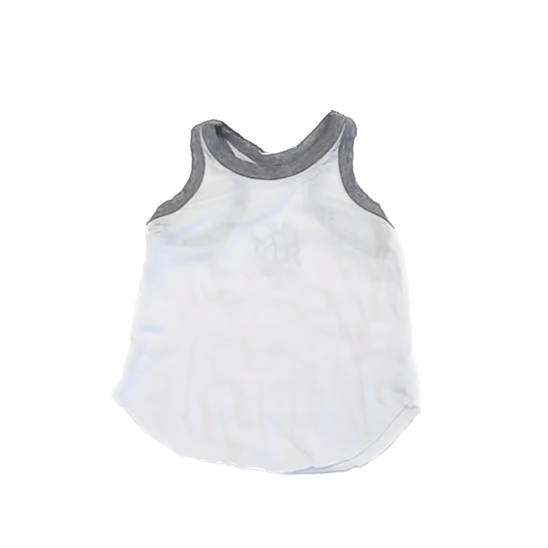Chaser Girls White | Grey Tank Top Size: 3T White | Grey