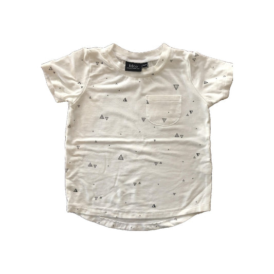 BabySprouts co Girls White | Grey T-Shirt Size: 12-18 months White | Grey