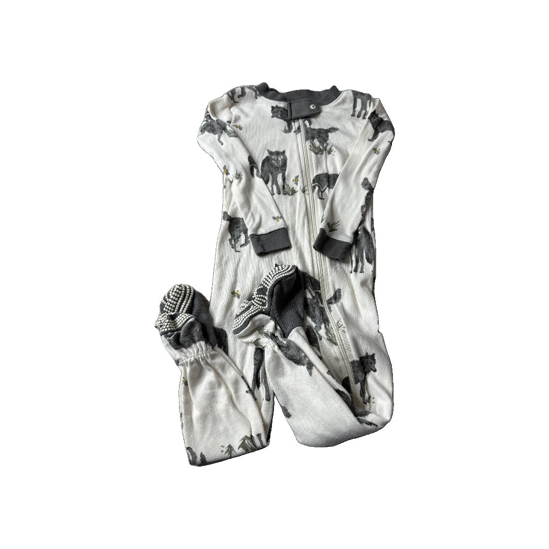 Burt's Bees Unisex White | Grey Pajamas Size: 18 months White | Grey