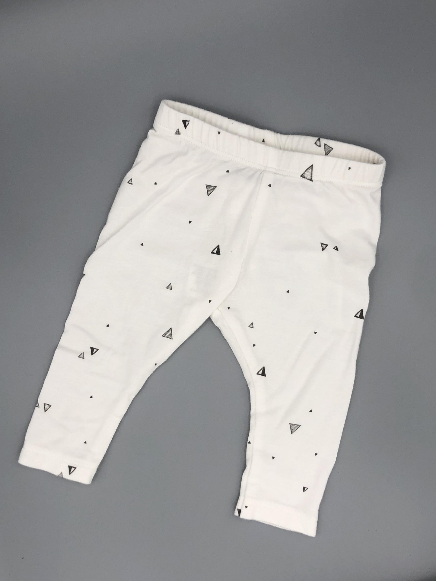 BabySprouts co Girls White | Grey Pants Size: 3-6 months White | Grey