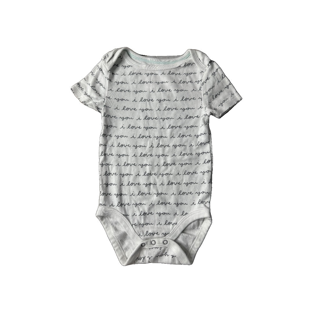 Cloud Island Unisex White | Grey Onesie Size: 12 months White | Grey