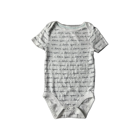 Cloud Island Unisex White | Grey Onesie Size: 12 months White | Grey