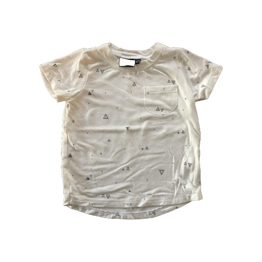 BabySprouts co Girls White | Grey T-Shirt Size: 12-18 months White | Grey