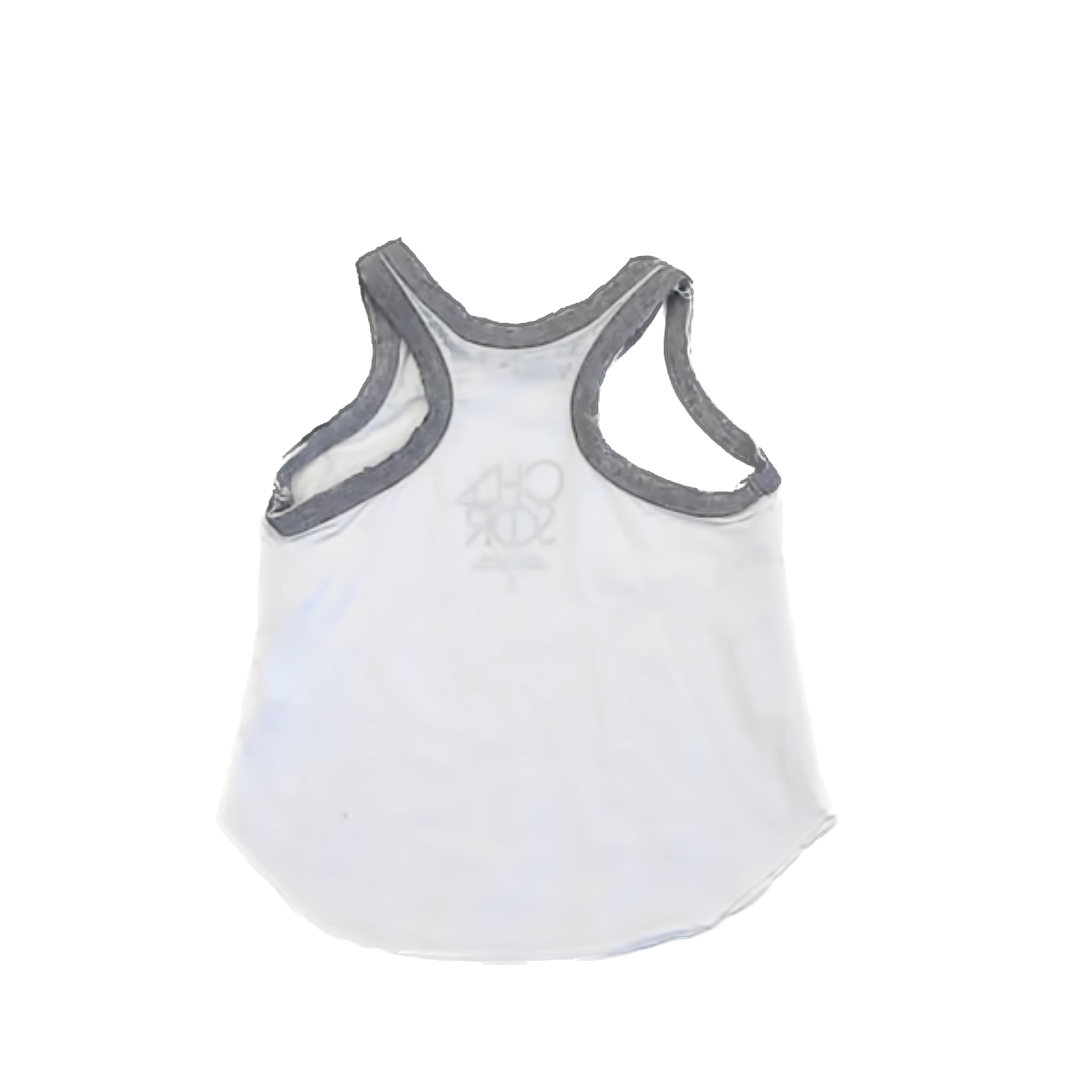 Chaser Girls White | Grey Tank Top Size: 3T White | Grey