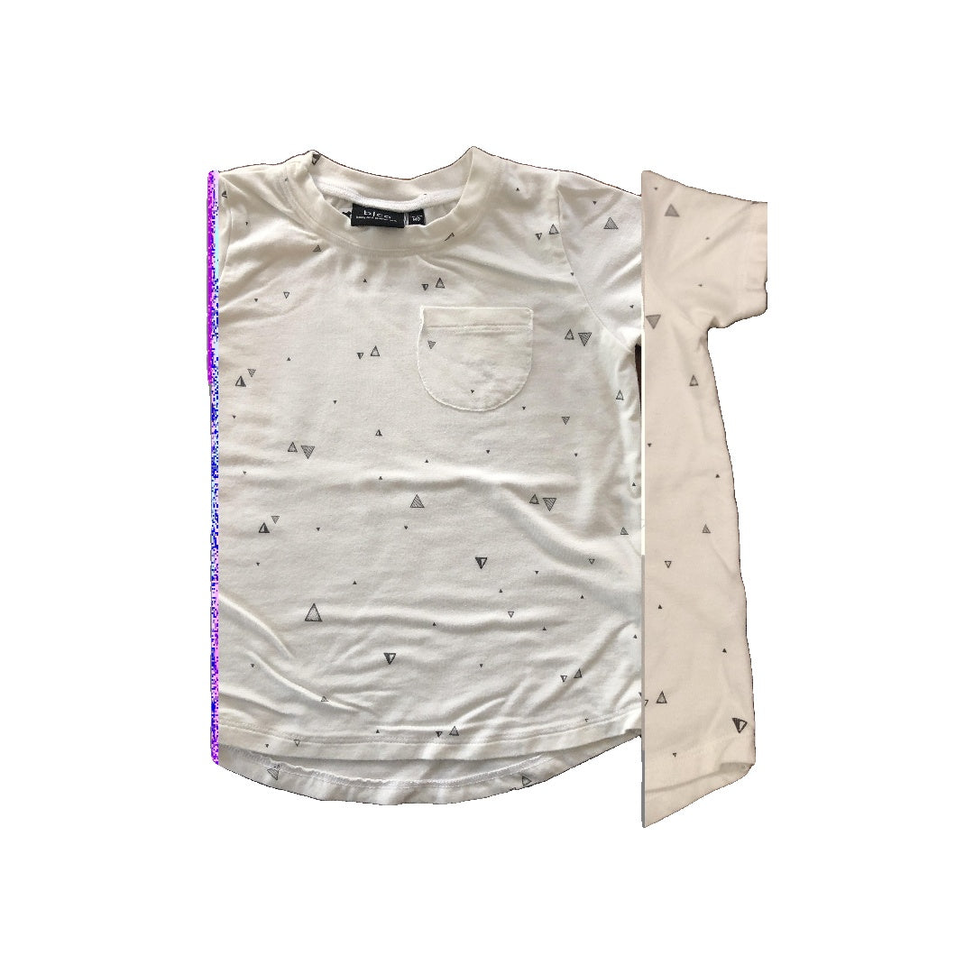 BabySprouts co Girls White | Grey T-Shirt Size: 12-18 months White | Grey