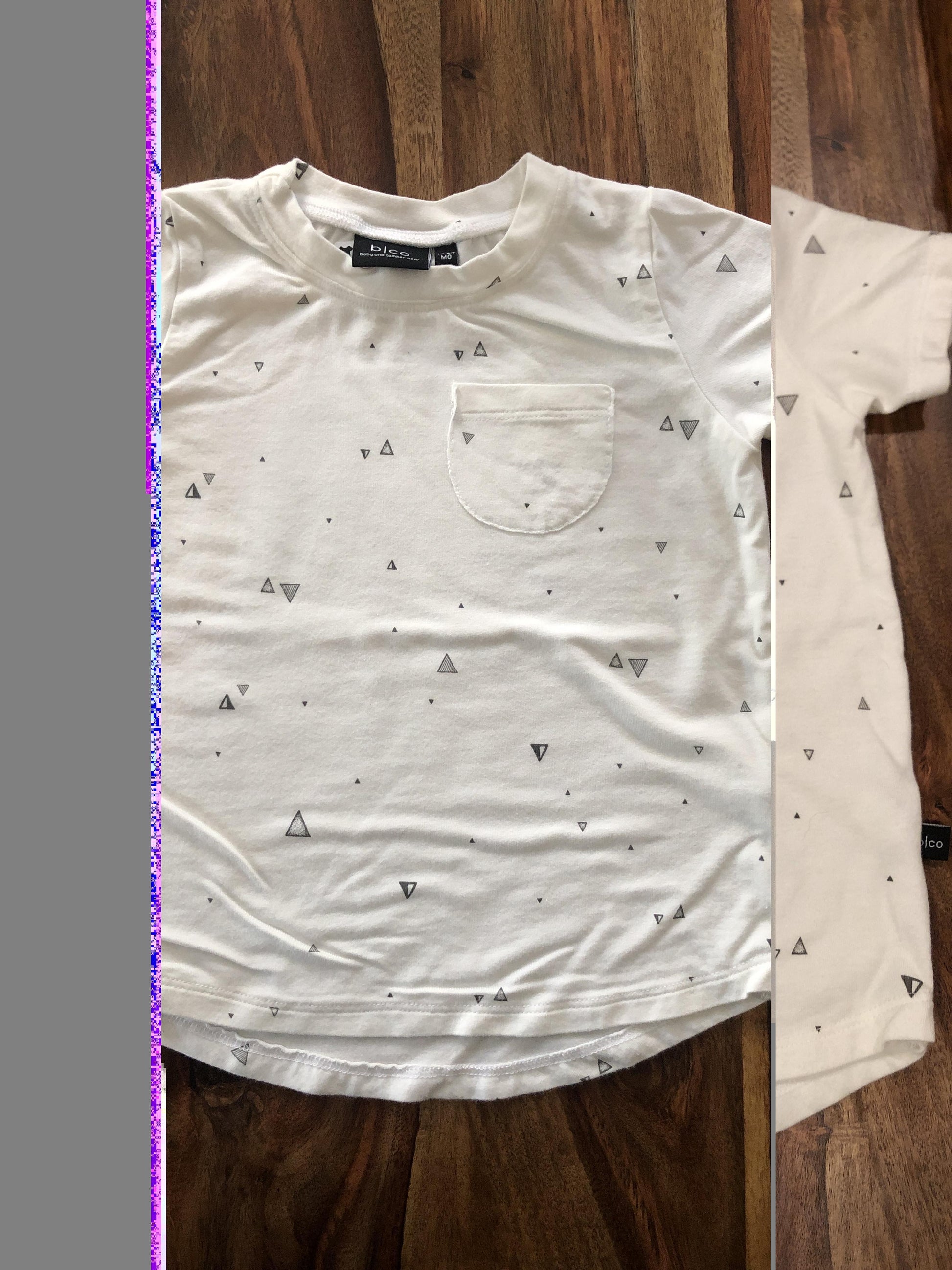 BabySprouts co Girls White | Grey T-Shirt Size: 18-24 months White | Grey