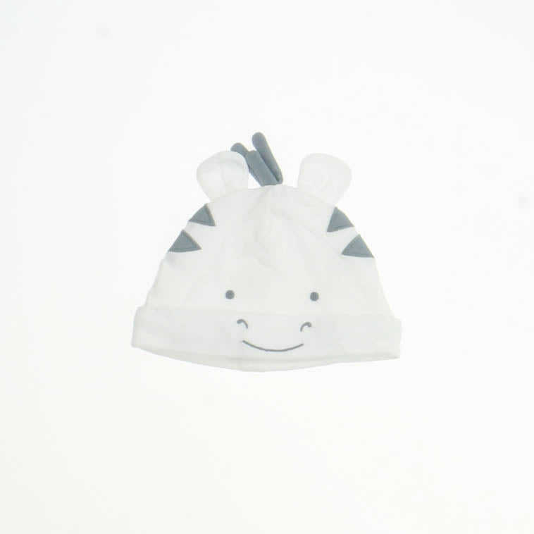 Unknown Brand Unisex white | grey Hat Size: 0-3 months white | grey