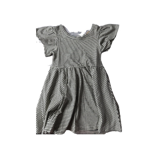 City Mouse Girls White | Grey Dress Size: 2T White | Grey