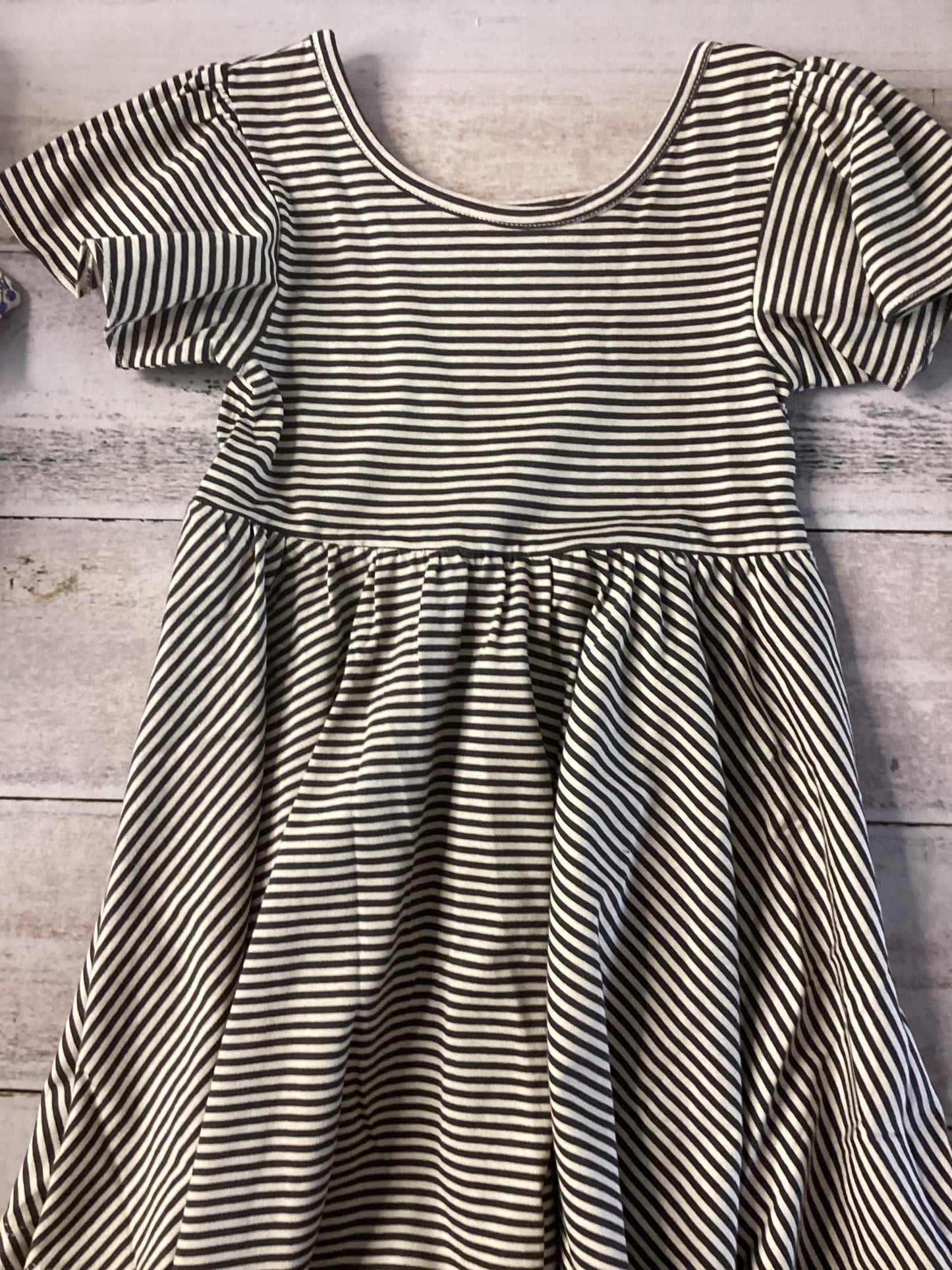 City Mouse Girls White | Grey Button Down Short Sleeve Size: 3T White | Grey
