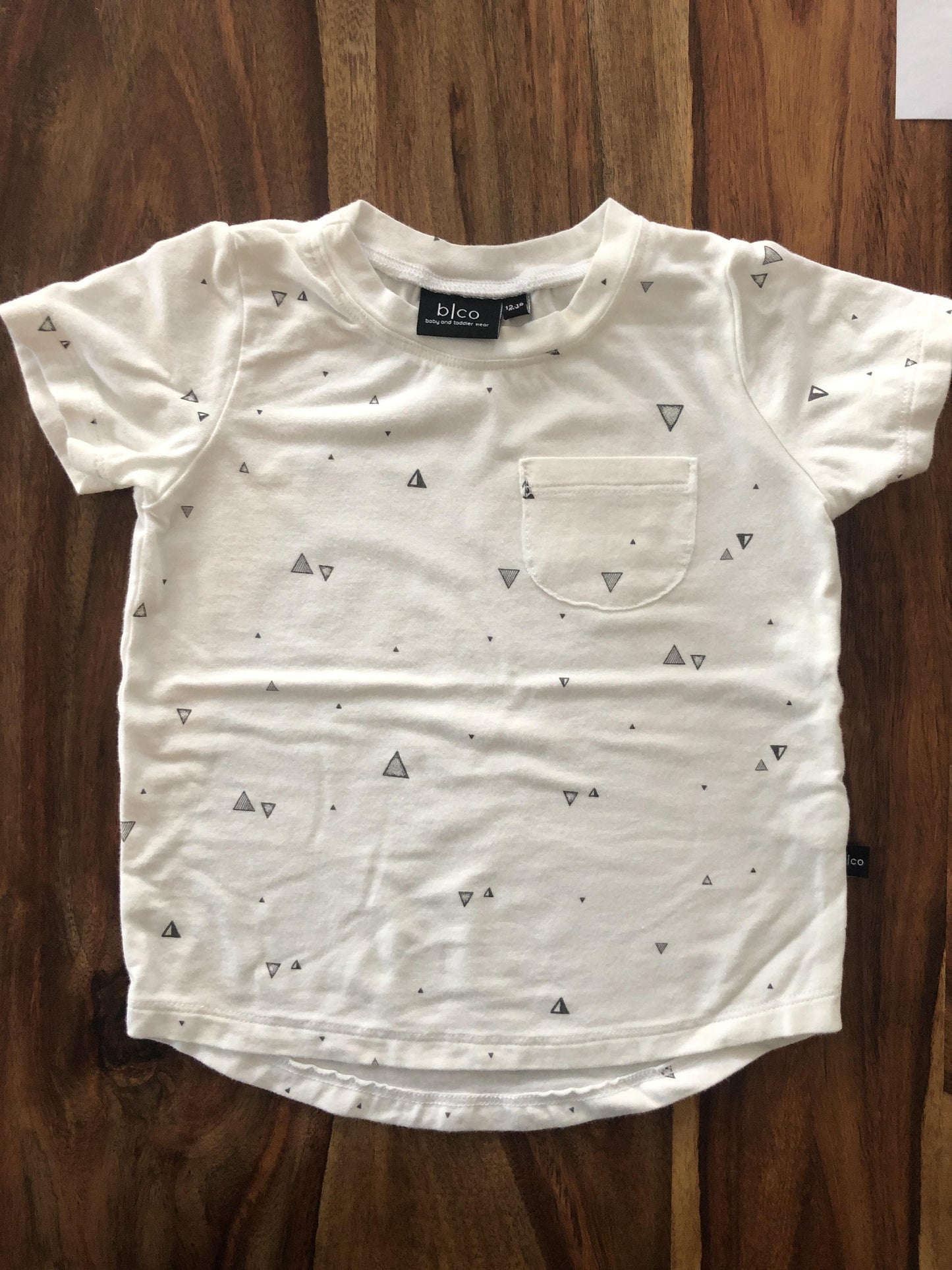 BabySprouts co Girls White | Grey T-Shirt Size: 12-18 months White | Grey