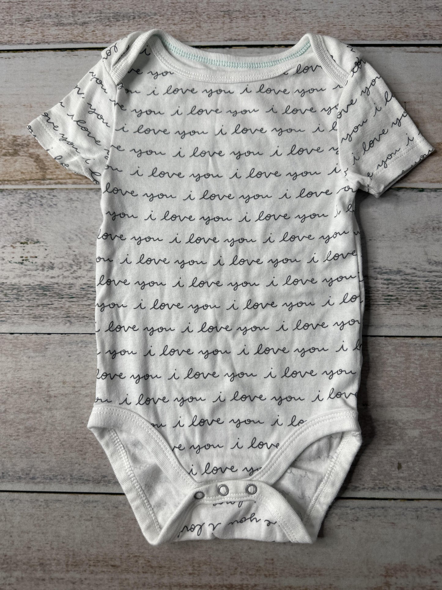 Cloud Island Unisex White | Grey Onesie Size: 12 months White | Grey