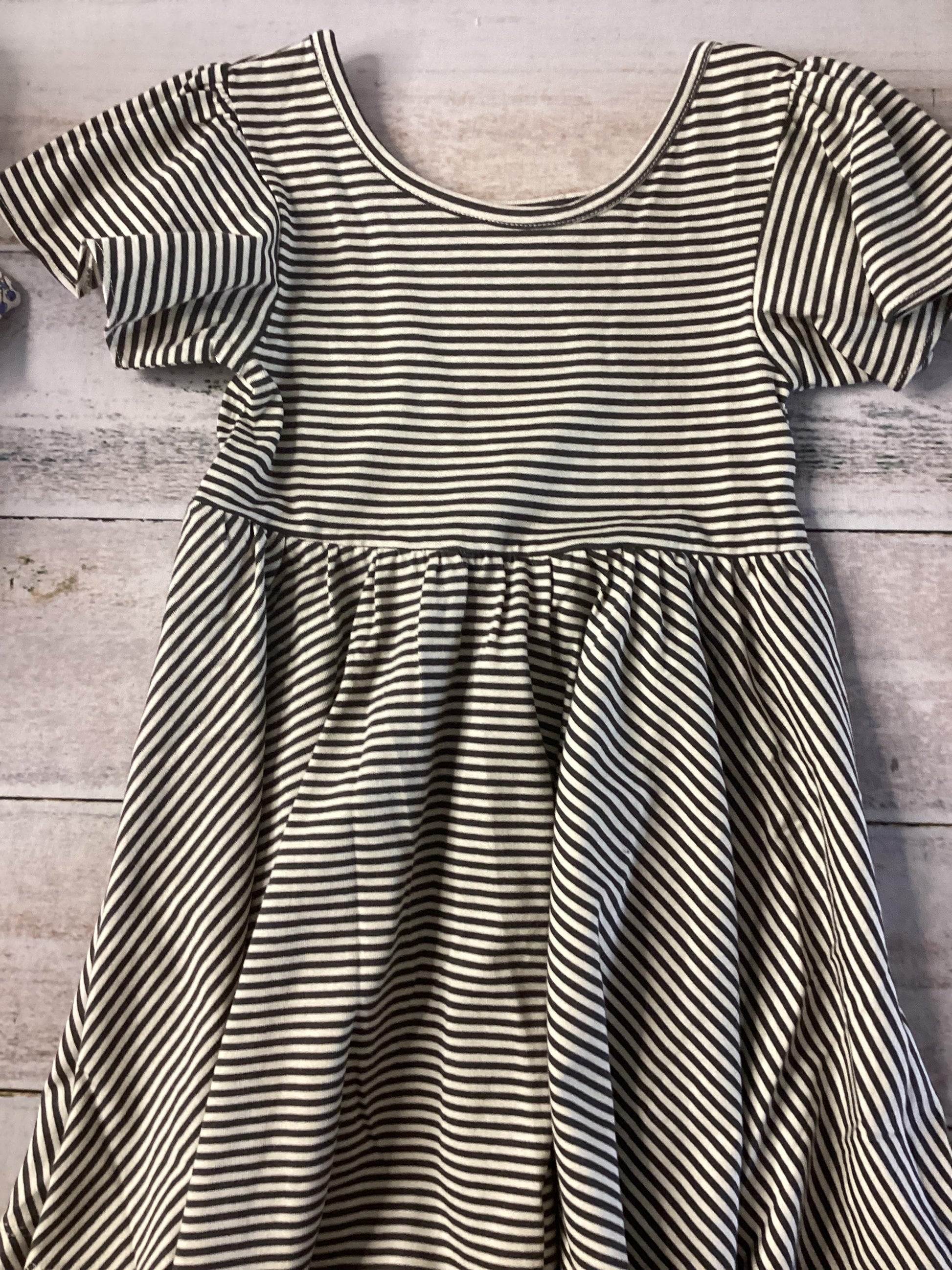 City Mouse Girls White | Grey Button Down Short Sleeve Size: 3T White | Grey