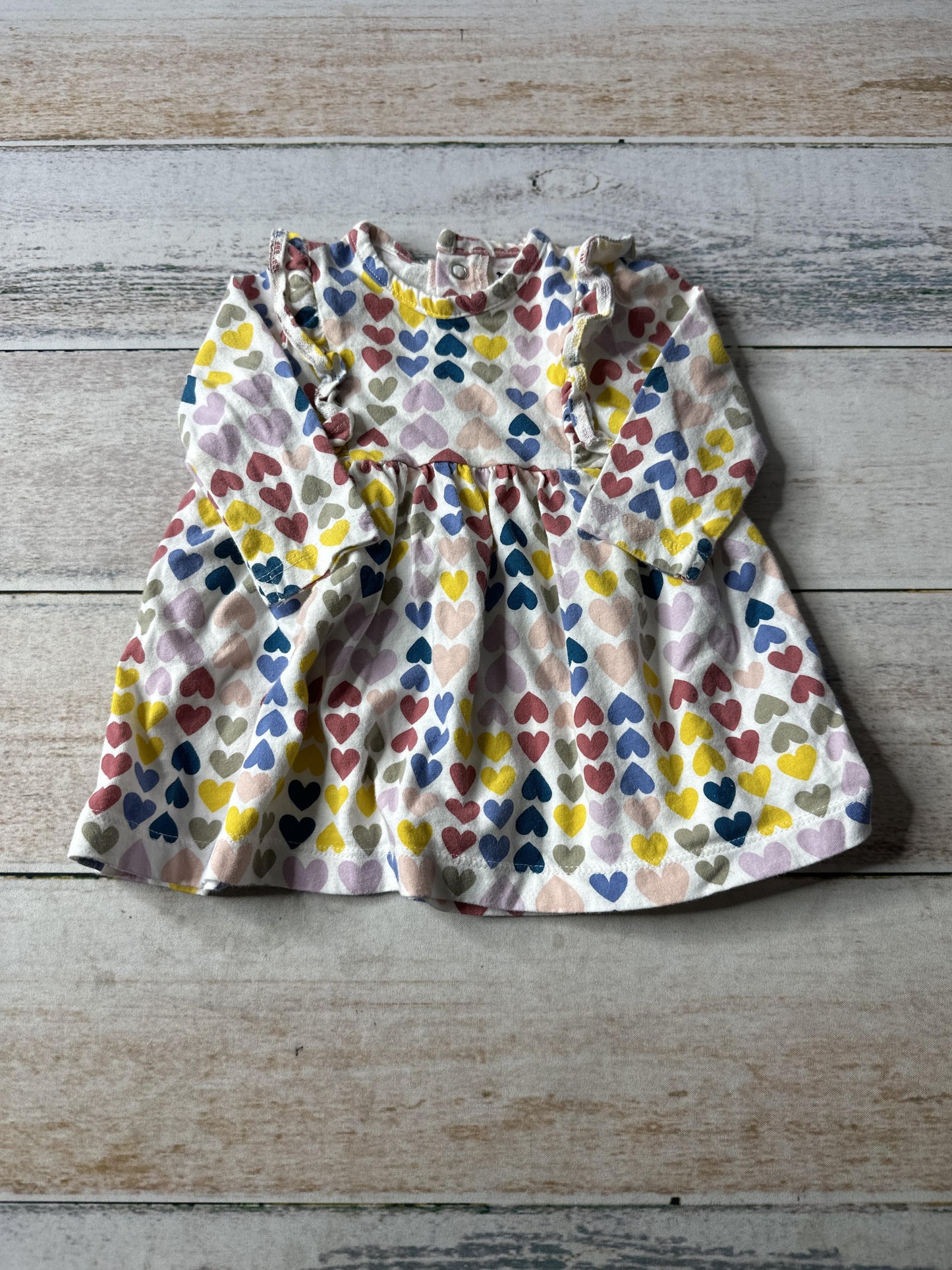 Carters Girls White | Hearts Dress Size: 3 months White | Hearts