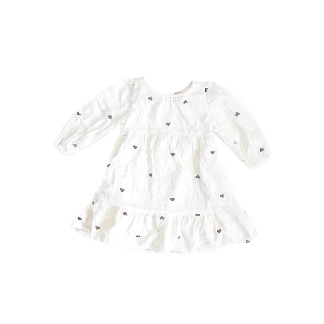Cat & Jack Girls White | Hearts Dress Size: 2T White | Hearts