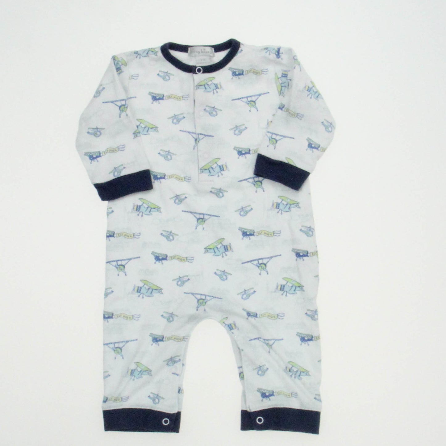 Kissy Kissy Boys White | Helicopters | Airplanes Long Sleeve Outfit Size: 3-6 Months White | Helicopters | Airplanes