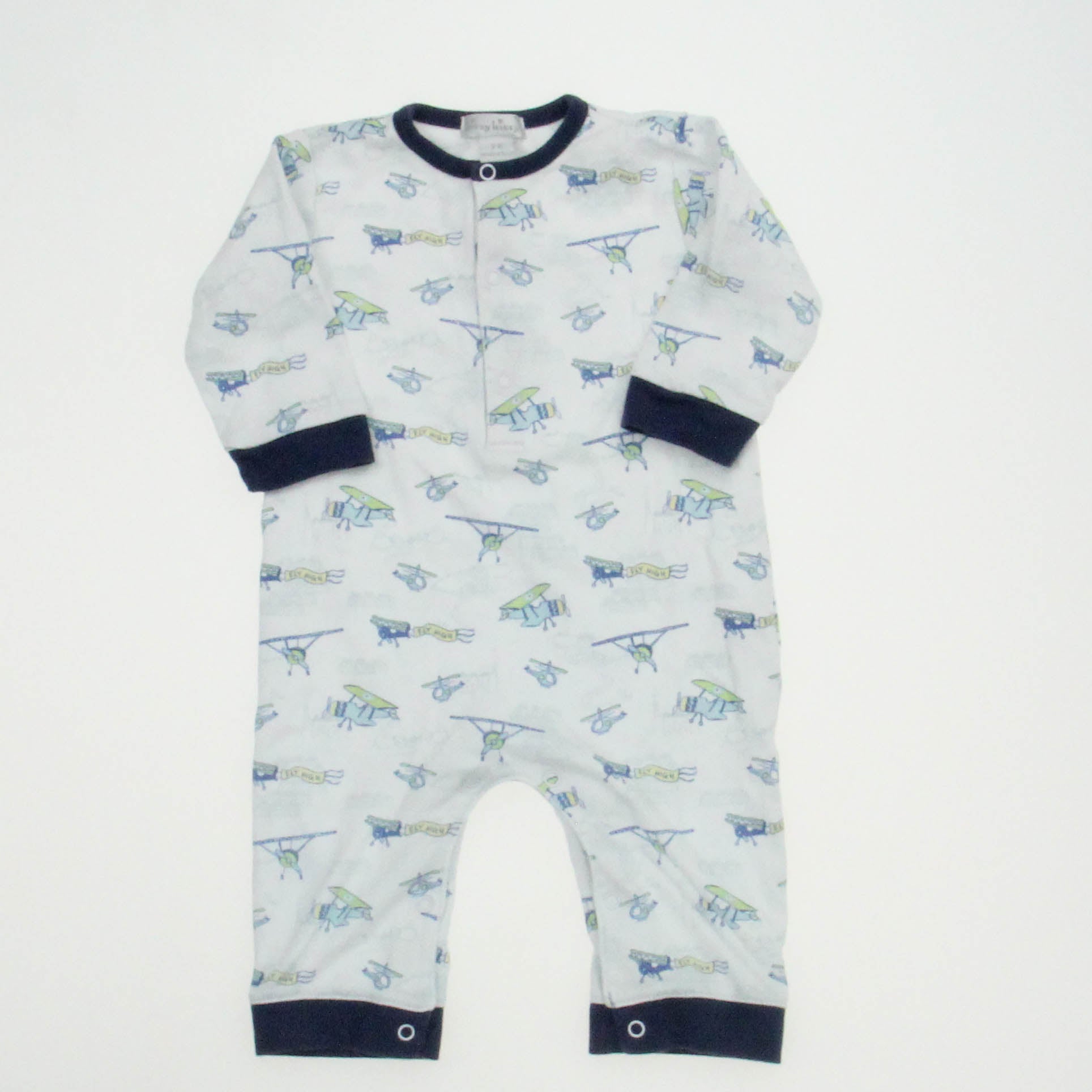 Kissy Kissy Boys White | Helicopters | Airplanes Long Sleeve Outfit Size: 3-6 Months White | Helicopters | Airplanes