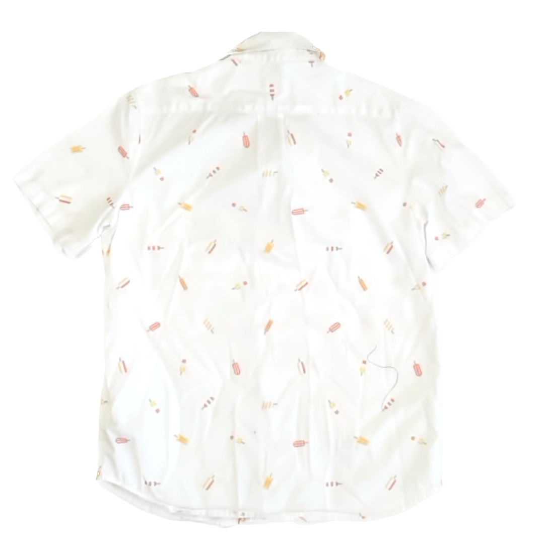 Gap Boys White | Ice Pop Button Down Short Sleeve Size: L (10) White | Ice Pop