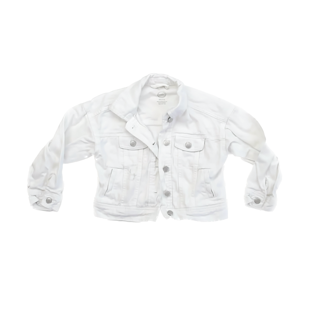 Wonder Nation Girls White Jean Jacket Size: 4-5T White Jean