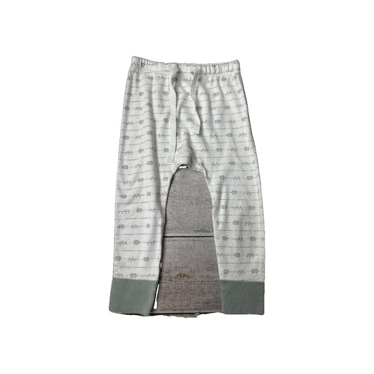 Sapling Unisex White | Leaves Pants Size: 12-18 months White | Leaves