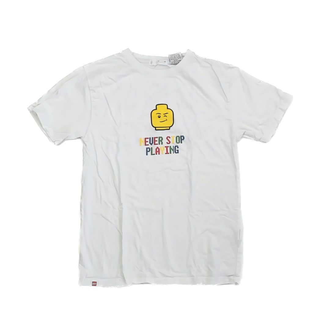 Zara Boys White Lego T-Shirt Size: 10 Years White Lego