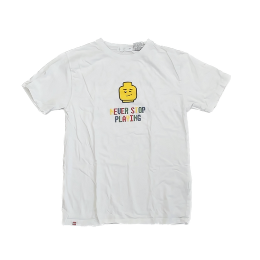 Zara Boys White Lego T-Shirt Size: 10 Years White Lego