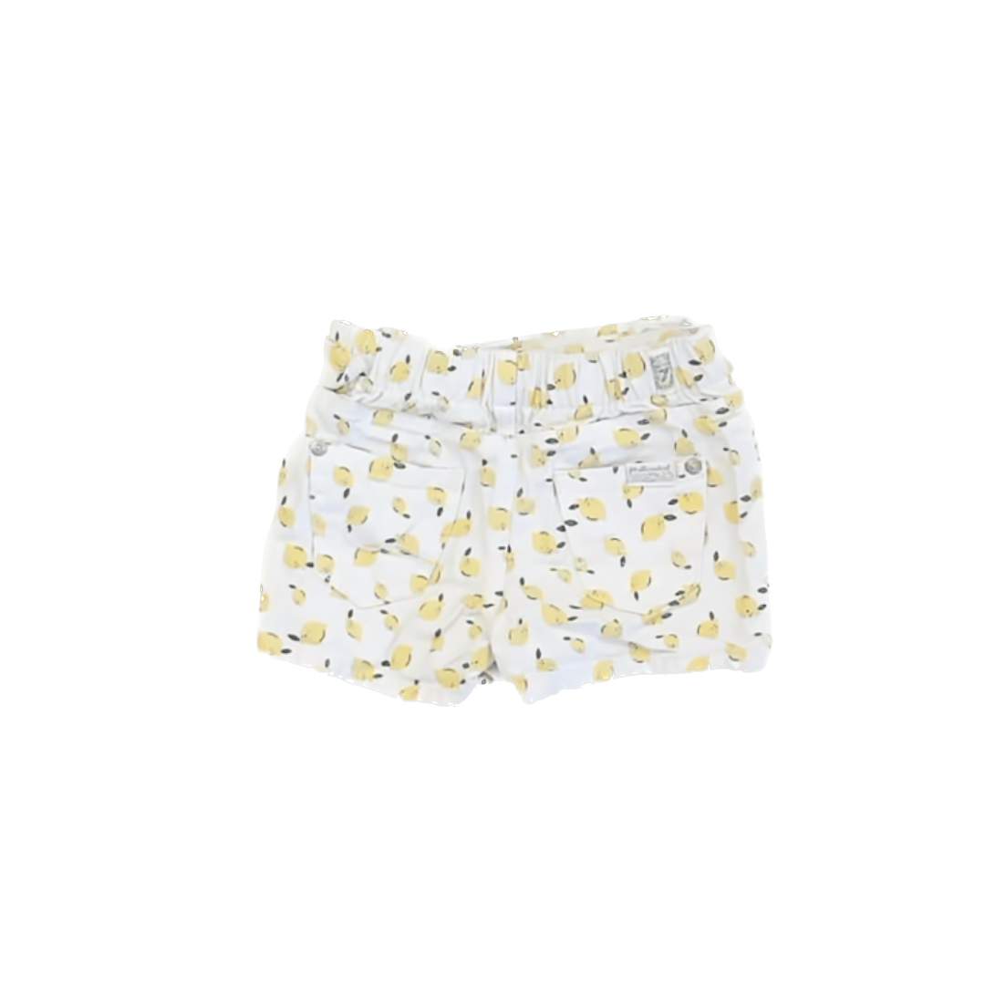 7 for all Mankind Girls White | Lemon Jean Shorts Size: 18 Months White | Lemon