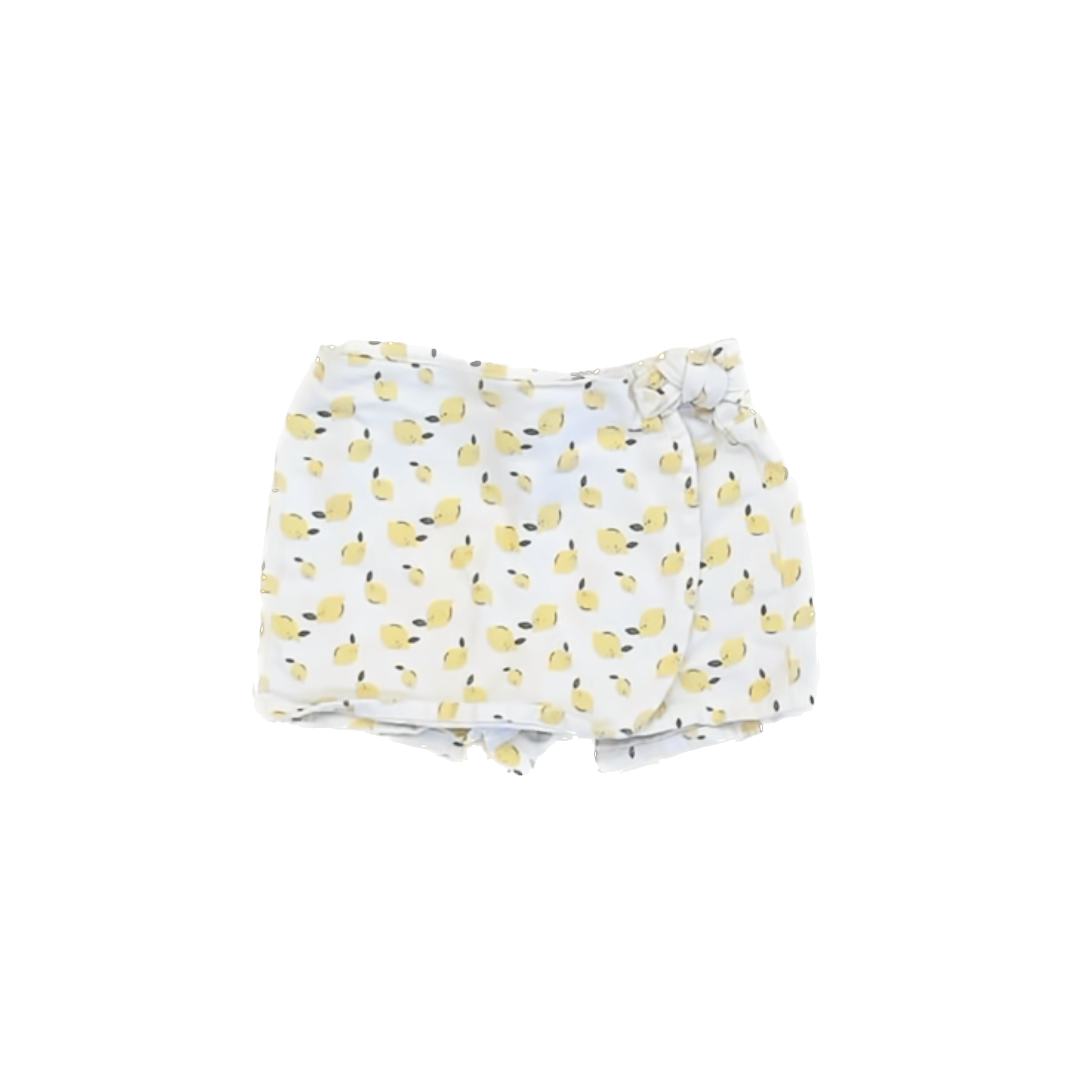 7 for all Mankind Girls White | Lemon Jean Shorts Size: 18 Months White | Lemon