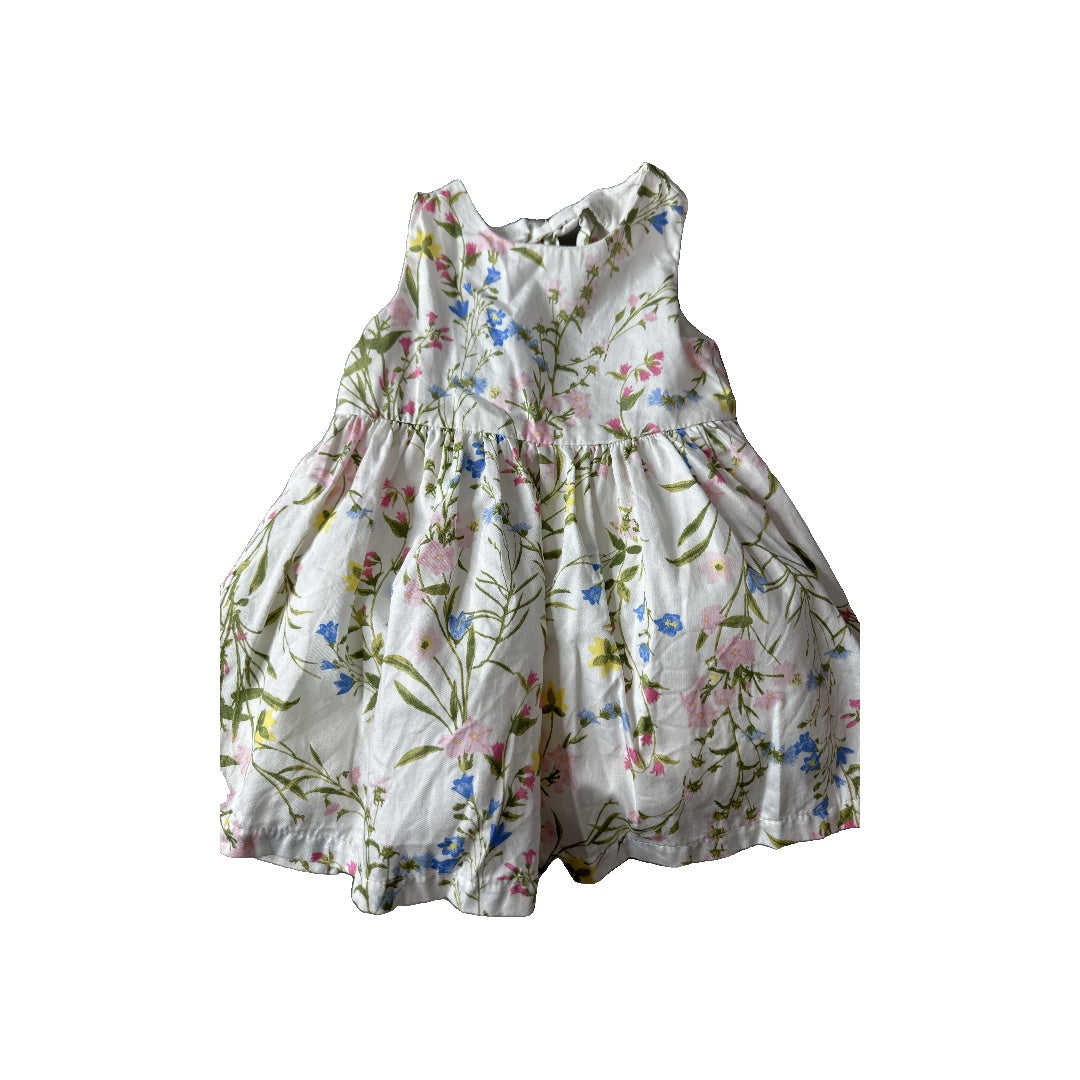 Children's Place Girls White | Light Blue | light green | pink Dress Size: 9-12 Months White | Light Blue | light green | pink