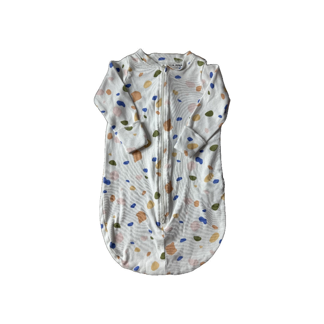 Tiny Citizen Unisex White | Light Blue | light green | Yellow Pajamas Size: 0-3 months White | Light Blue | light green | Yellow