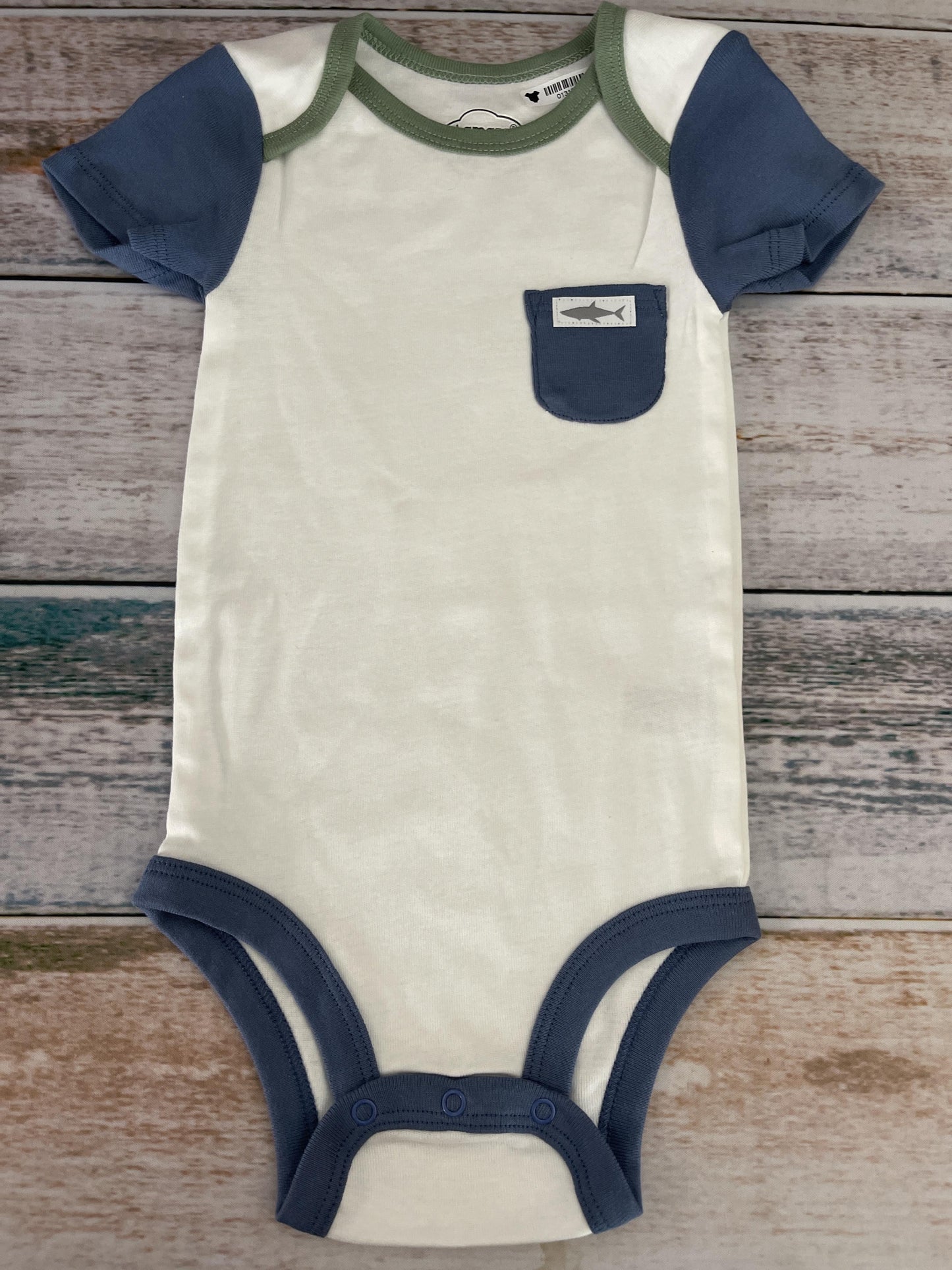 Lamaze Unisex White | Light Blue | light green Onesie Size: 12-18 months White | Light Blue | light green