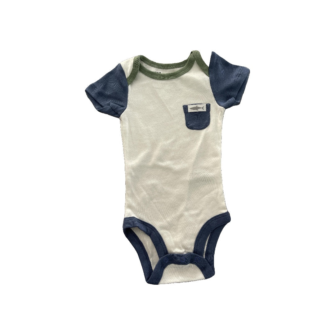 Lamaze Boys White | Light Blue | light green Onesie Size: 3-6 months White | Light Blue | light green