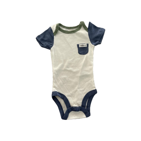 Lamaze Boys White | Light Blue | light green Onesie Size: 3-6 months White | Light Blue | light green