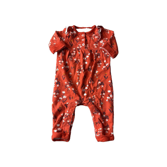 Carters Girls White | Light Blue | Red Long Sleeve Outfit Size: 3-6 months White | Light Blue | Red