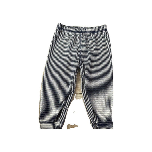 Carters Unisex White | Light Blue | Stripe Pants Size: 12 months White | Light Blue | Stripe