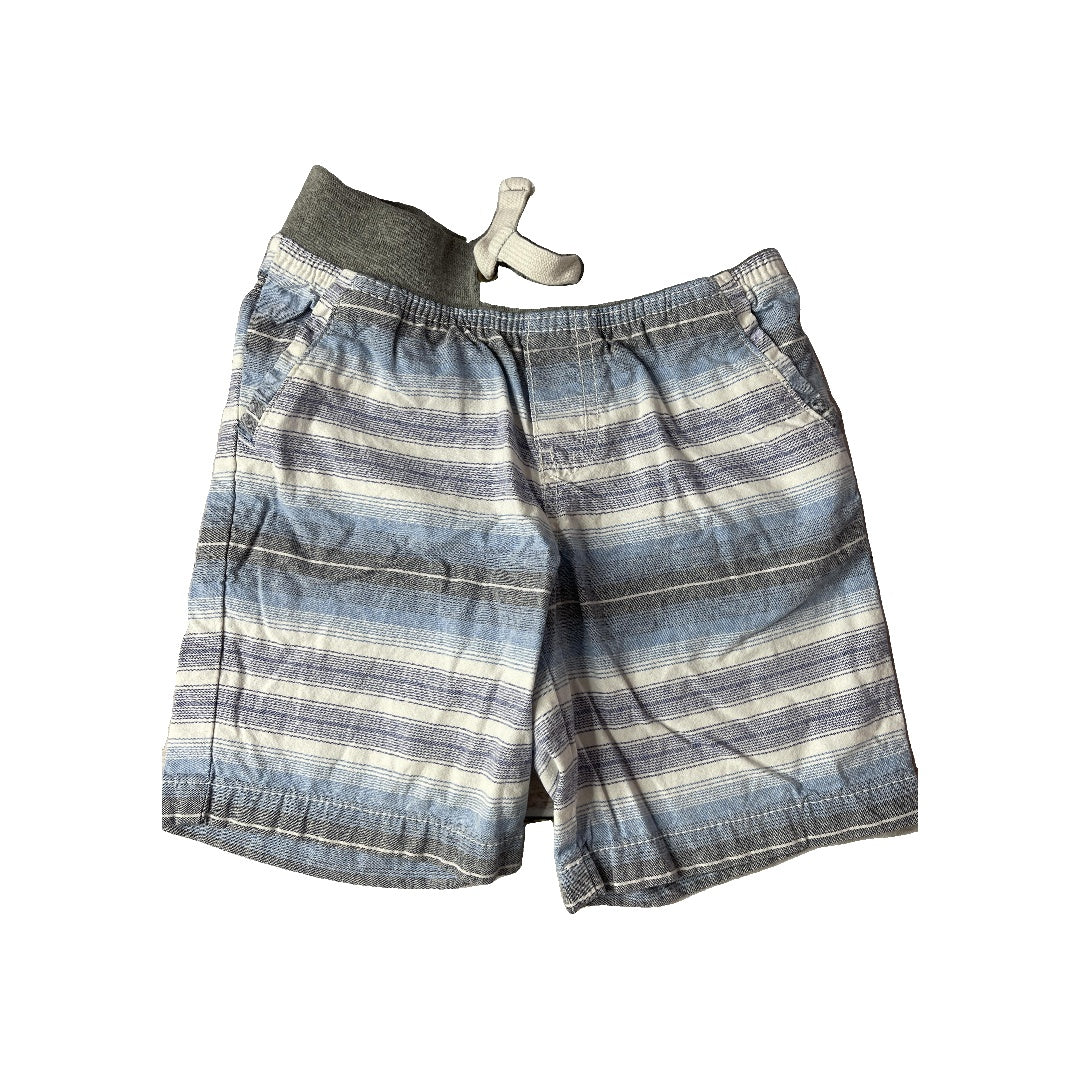 cherokee Boys White | Light Blue | Stripe Shorts Size: 4T White | Light Blue | Stripe