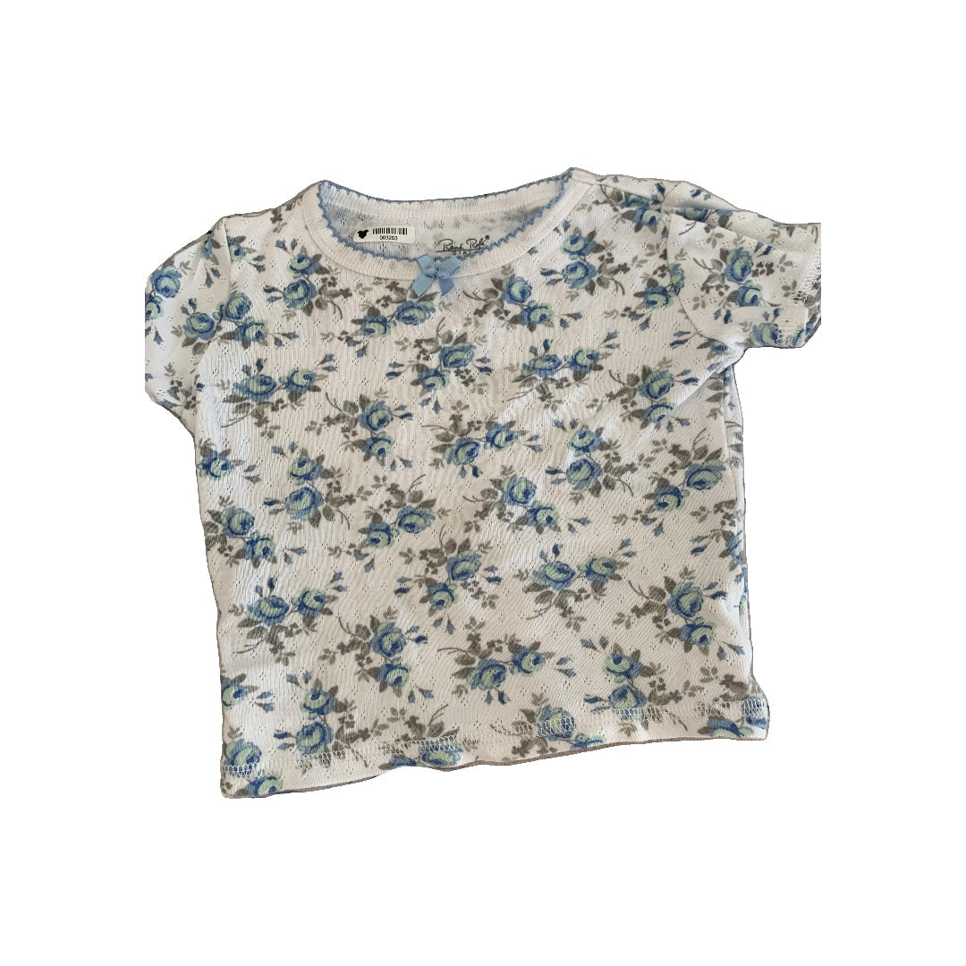 Rene Rofe Girls White | Light Blue | Teal Pajamas Size: 18 months White | Light Blue | Teal